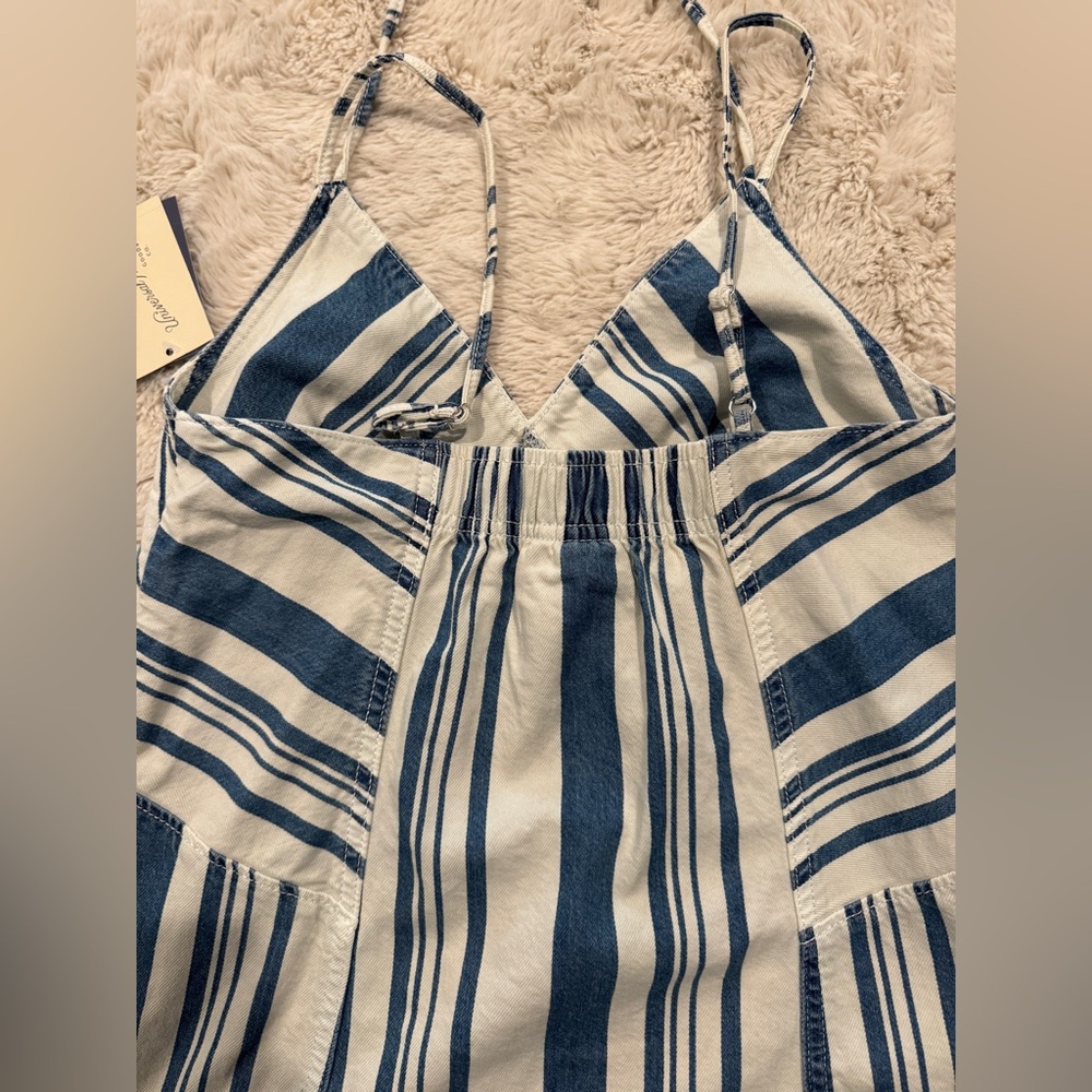 Striped Blue and White denim top - Picture 3 of 9